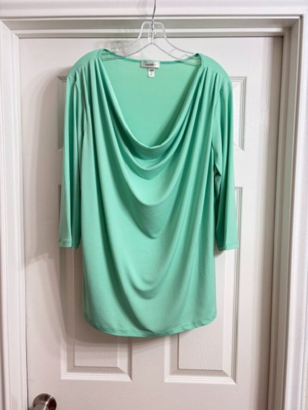 Dress Barn Women's Mint Green Stretchy Blouse, Size 2X